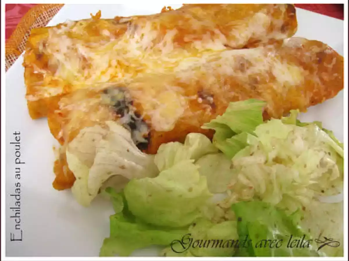 Enchiladas au poulet, et galettes maison chez GAL