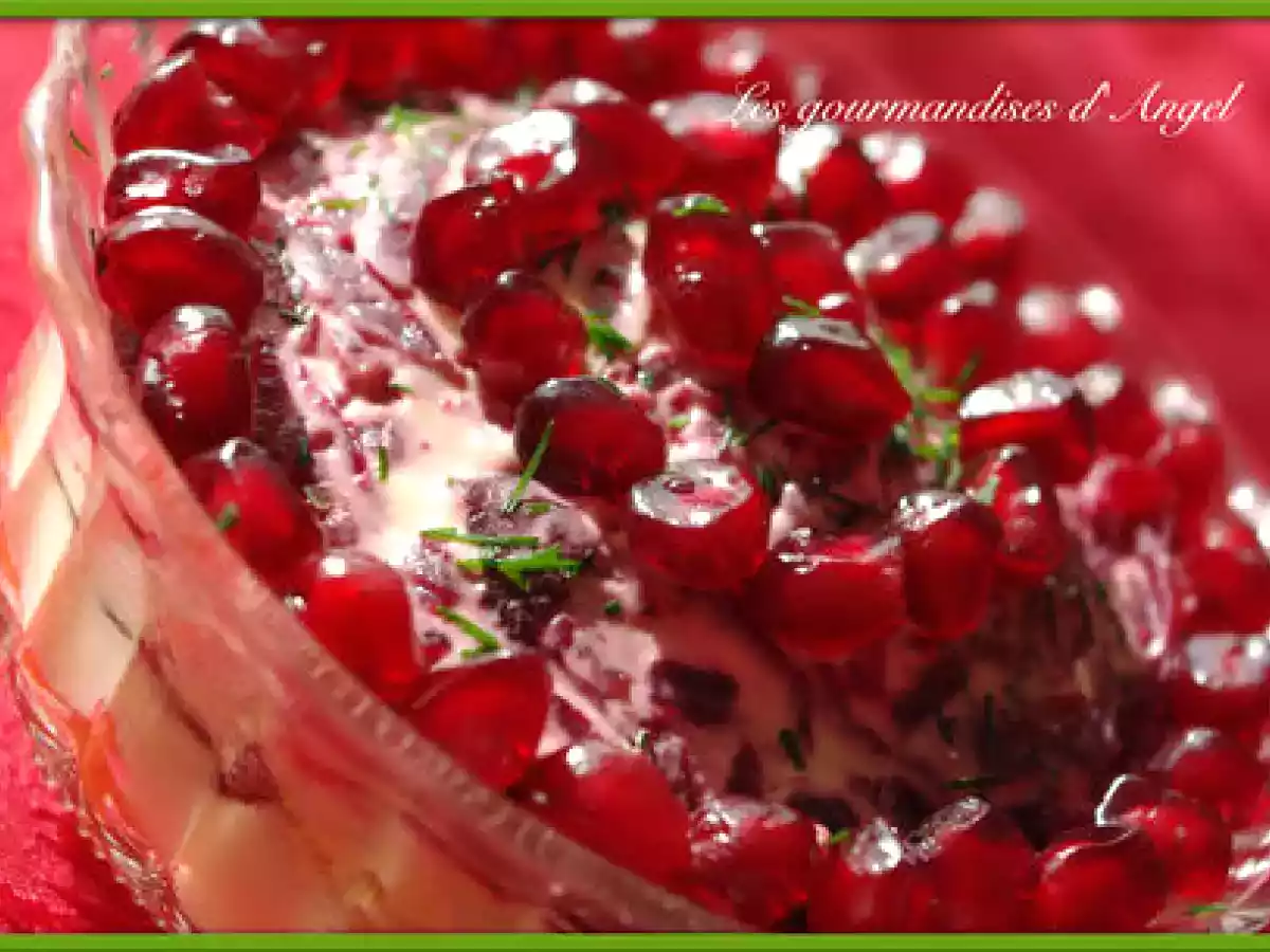 Encore salade russe. Salade Collier de grenade