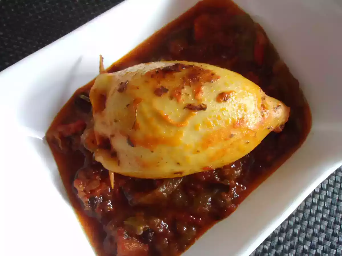 encornet farcis à la mode marocaine