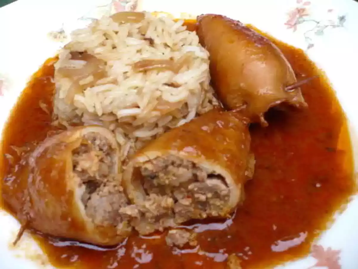 Encornets farcis aux amandes, sauce américaine - photo 3