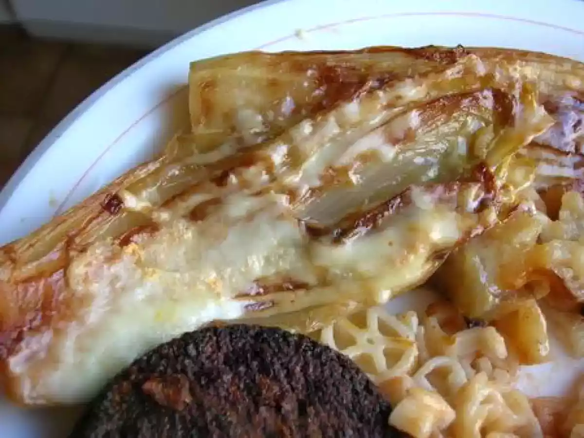 Endives braisées au Maroilles