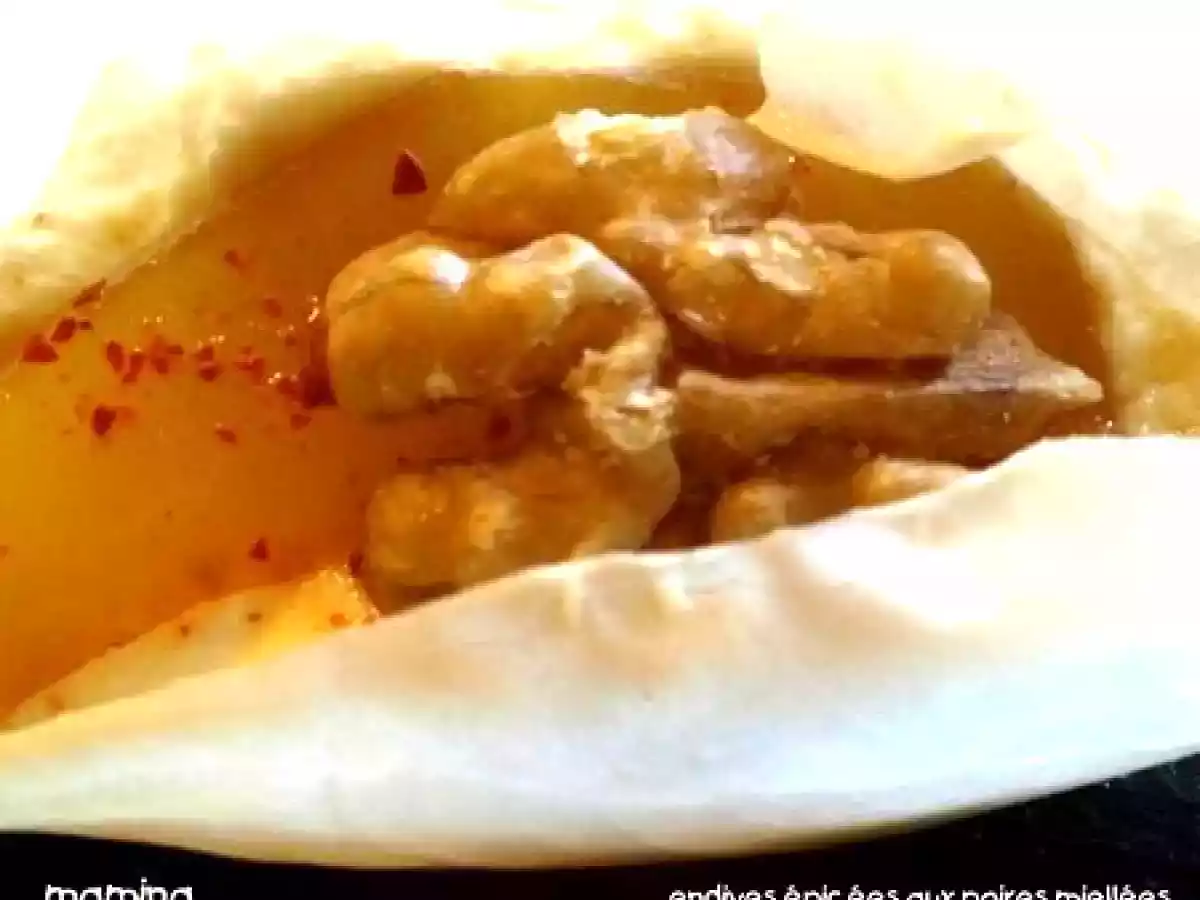 Endives épicées aux poires et au miel - photo 2