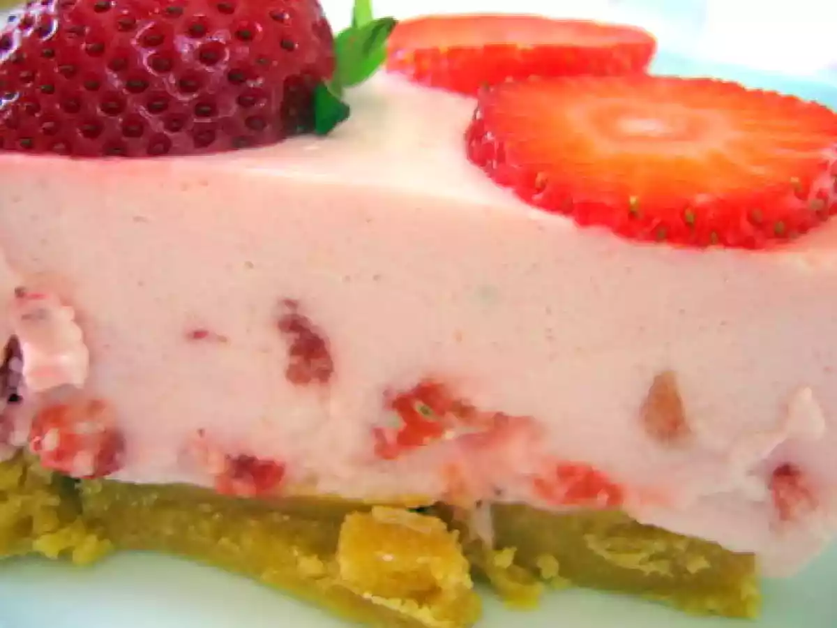 Enfin mon gâteau aux fraises façon cheese-cake - photo 3