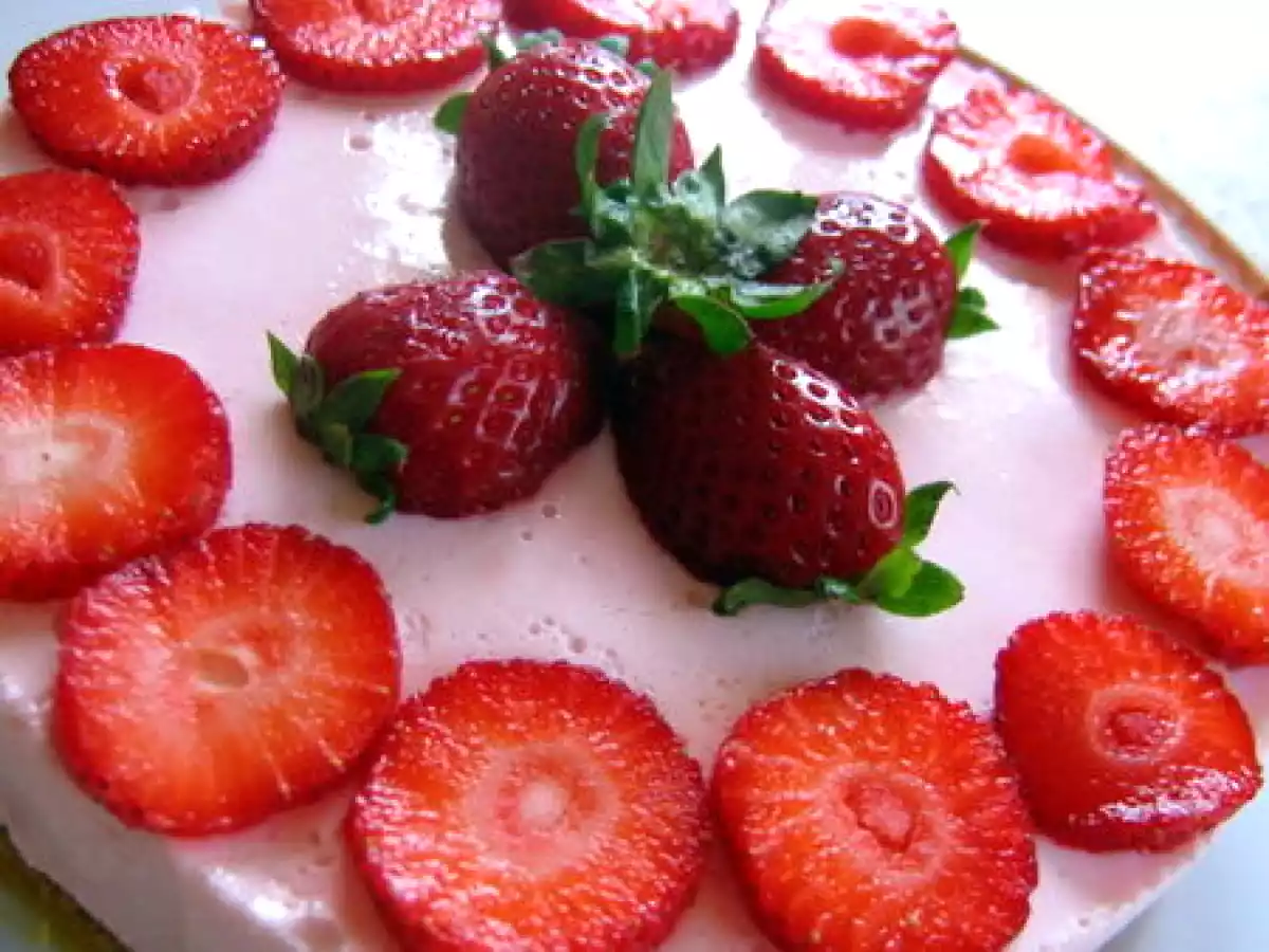 Enfin mon gâteau aux fraises façon cheese-cake - photo 5
