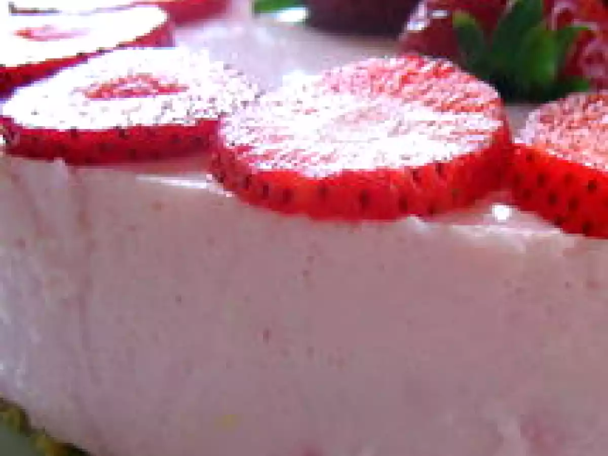 Enfin mon gâteau aux fraises façon cheese-cake - photo 7