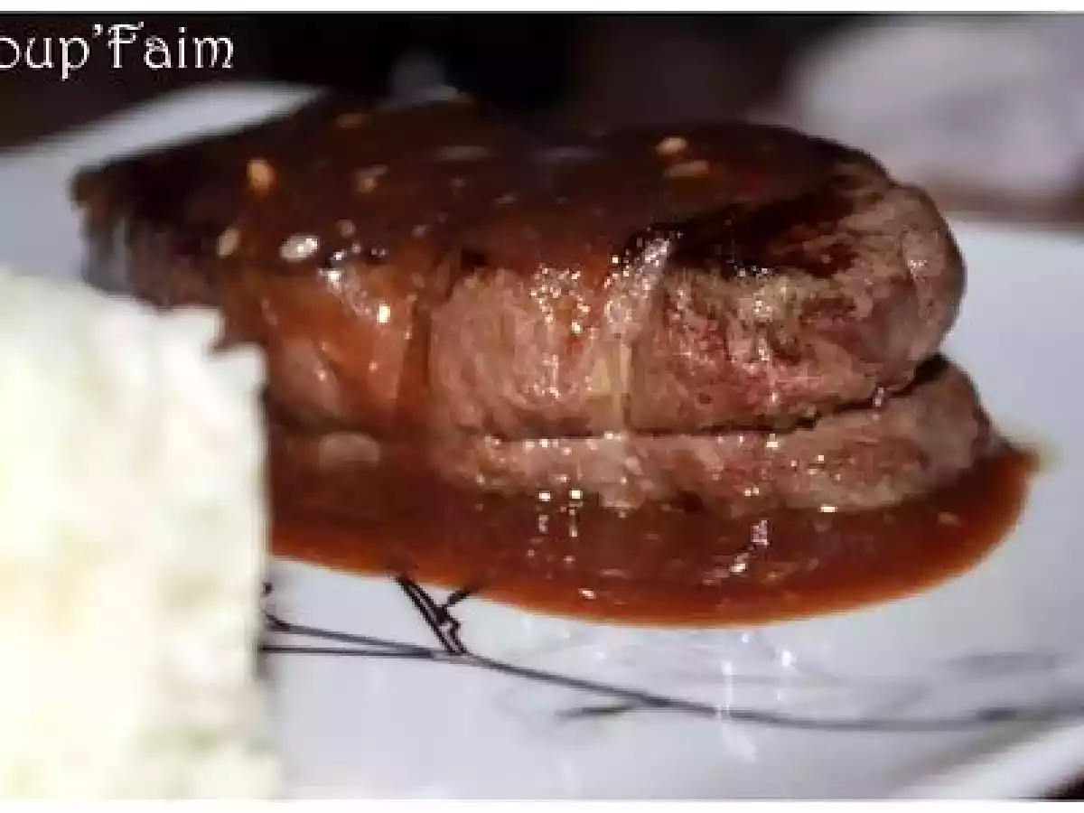 Entrecôte basse température sauce au Porto et noisettes ... - photo 2