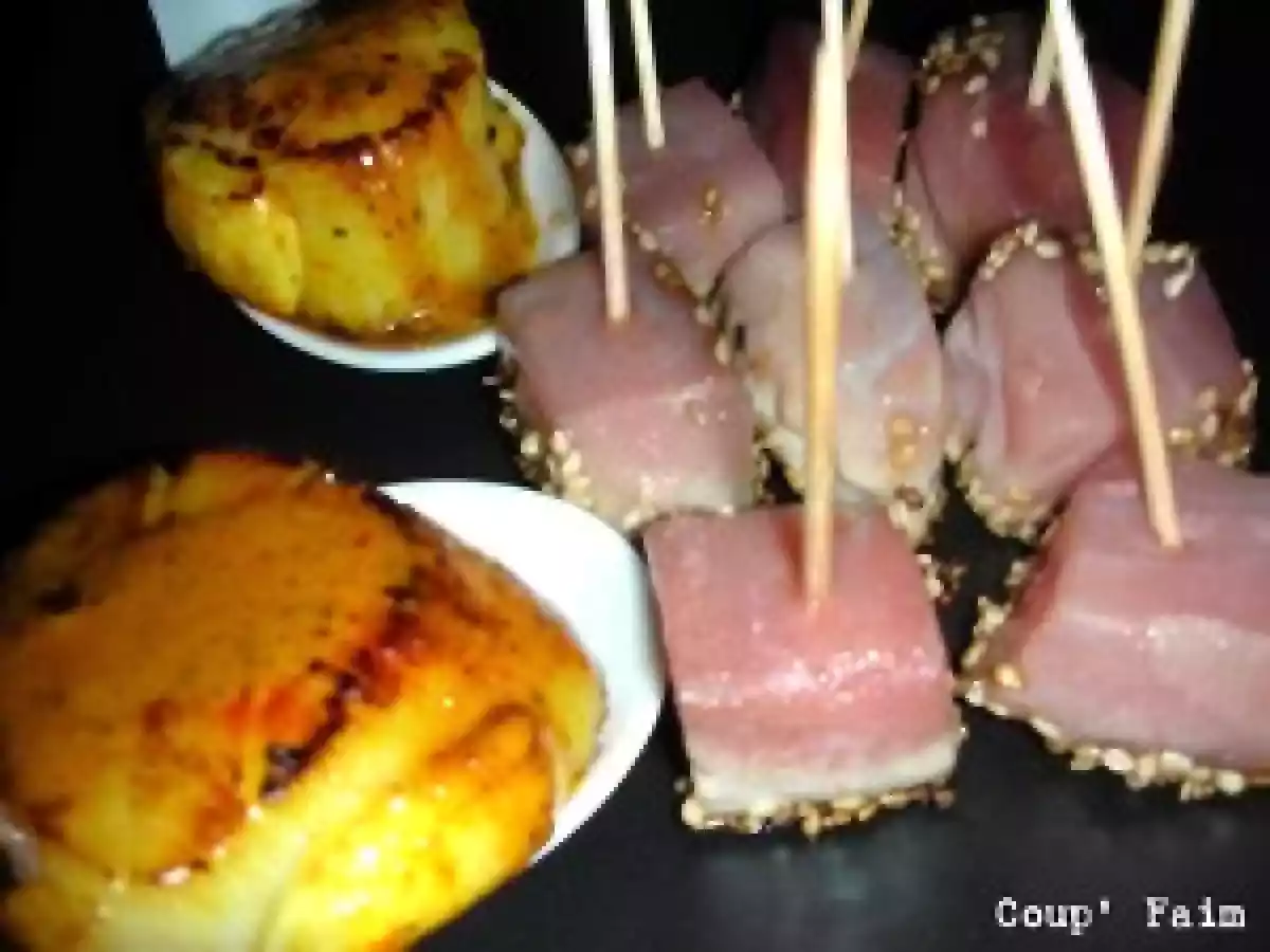 Entrée à 2 ou apéro gustatif ! St-jacques et thon mi-cuit - photo 2