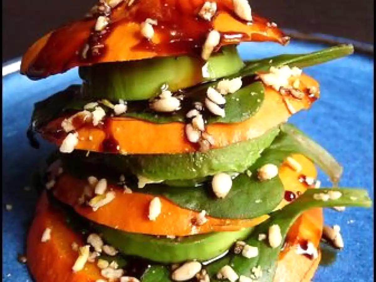 Entrée d'Halloween: mille feuille de potimarron, .. - photo 2