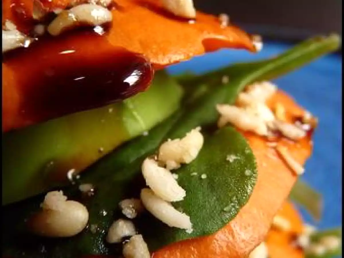 Entrée d'Halloween: mille feuille de potimarron, .. - photo 3