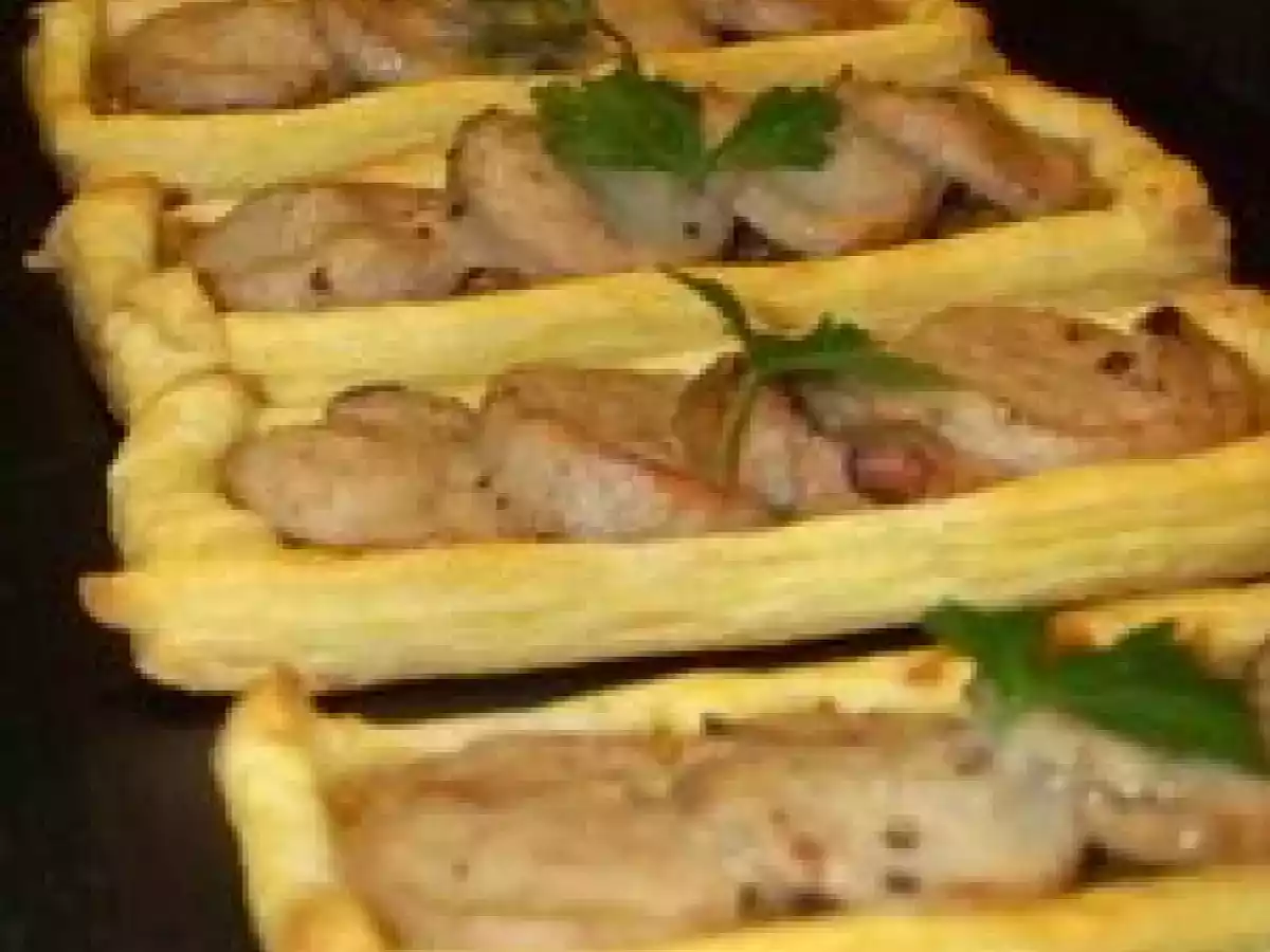 Entrée de fête: Boudin blanc façon tatin