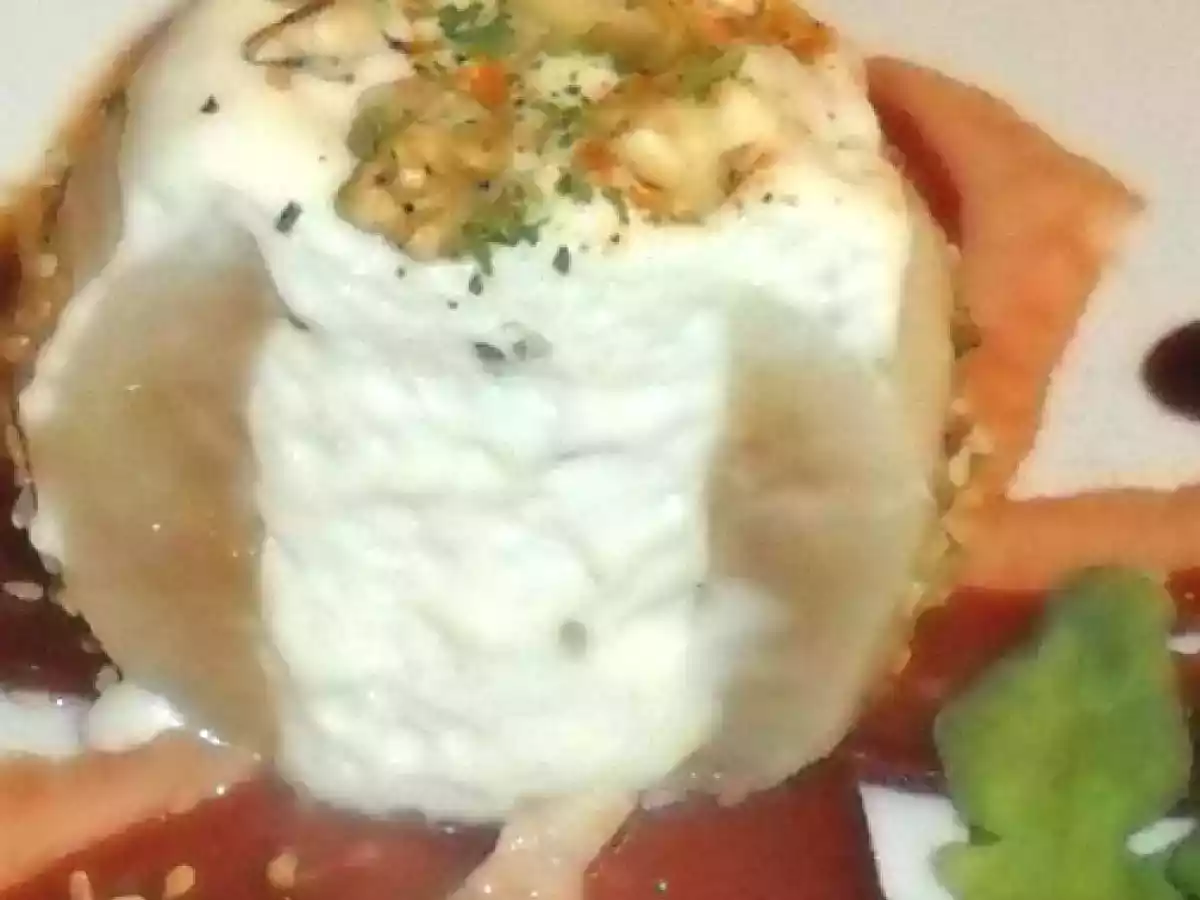 entrée poire espuma de roquefort et magret de canard - photo 2