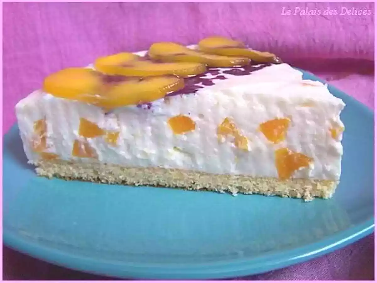 Entremet à la mousse de pêches