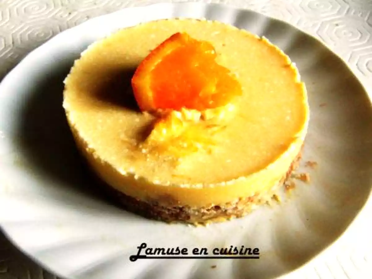 Entremet amande-orange