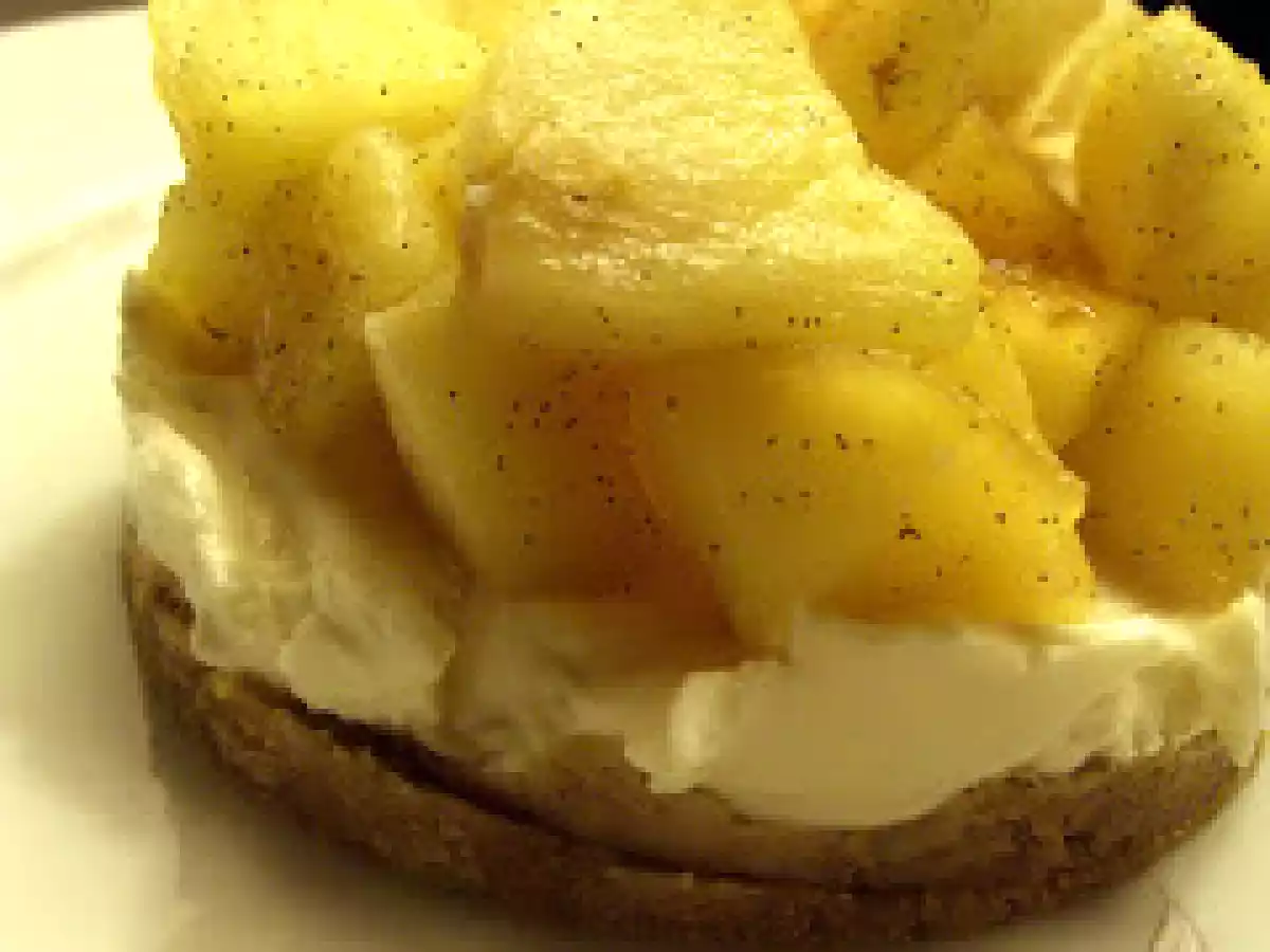 Entremet au mascarpone et aux pommes