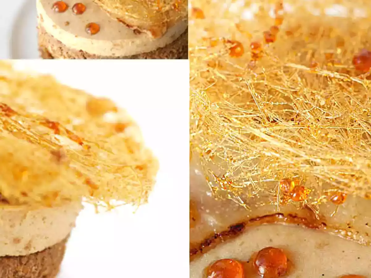 Entremet caramel-poire