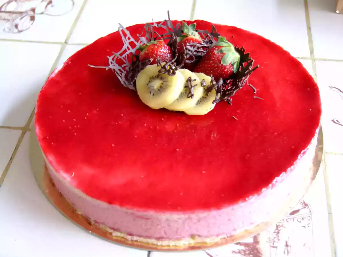Entremet citron framboise