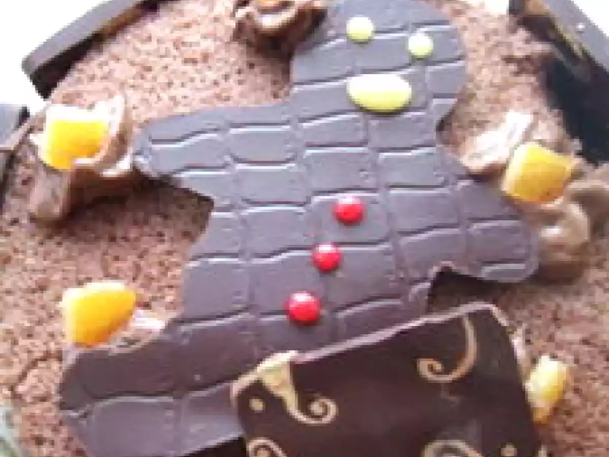 Entremet de Noël: orange-chocolat-goût pain d'épice