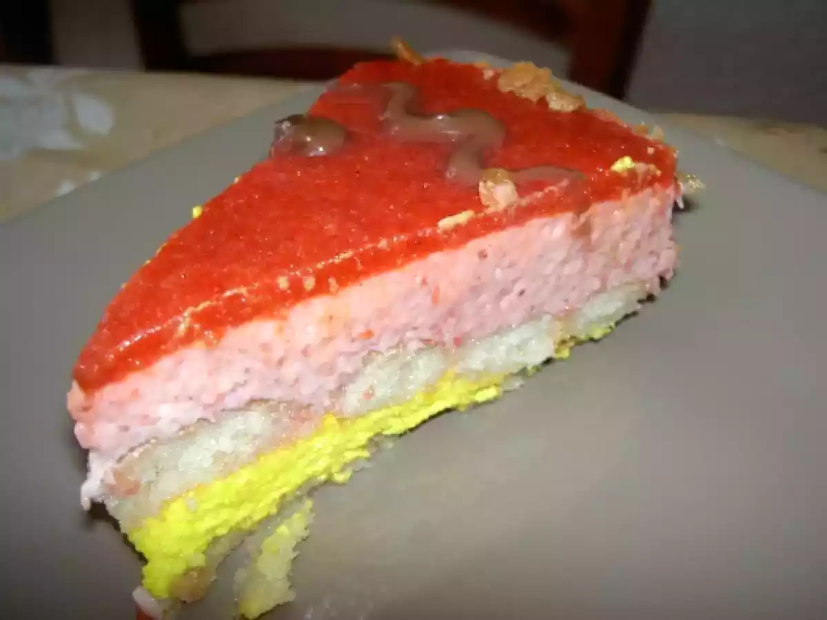 Entremet Fraises au Citrons, à l'agar-agar. - photo 3