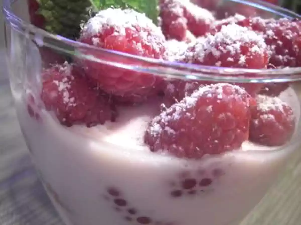 Entremet light à la Framboise