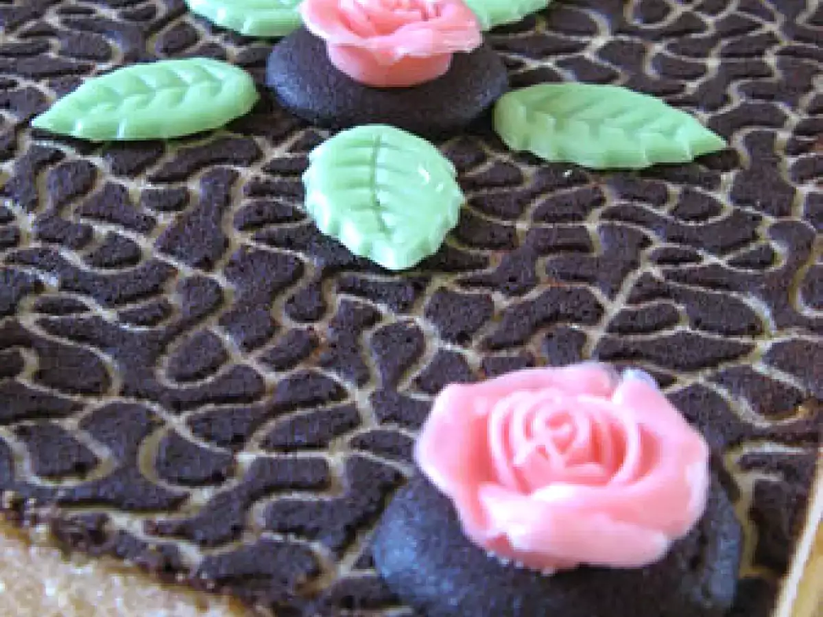 Entremet mangue biscuit amande pistache