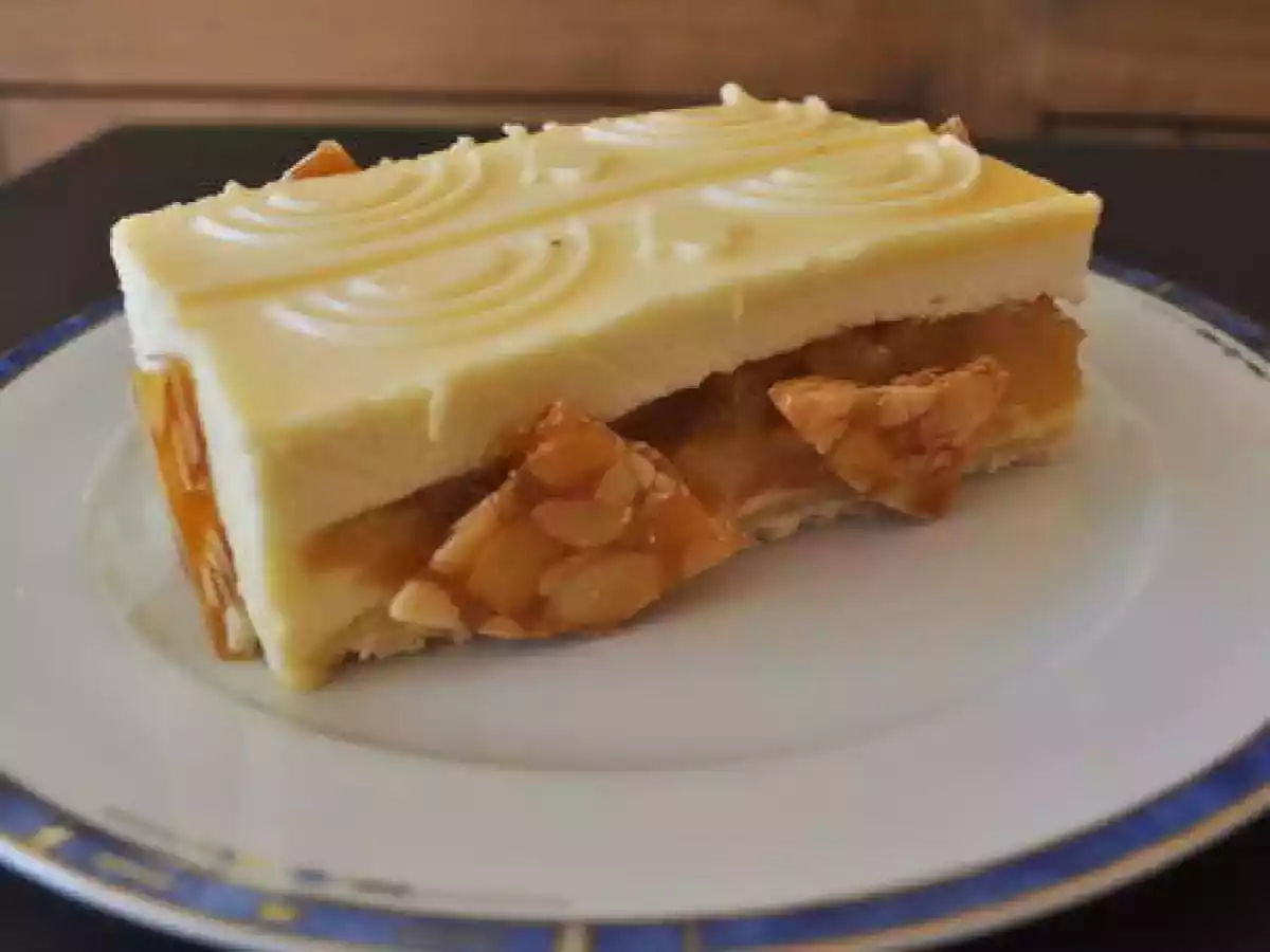 Entremet mousse de miel et poires caramélisées - photo 2