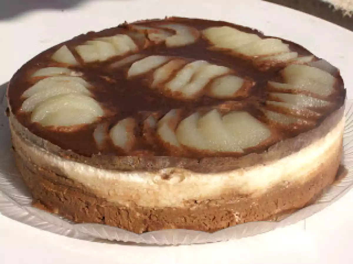 Entremet poire chocolat