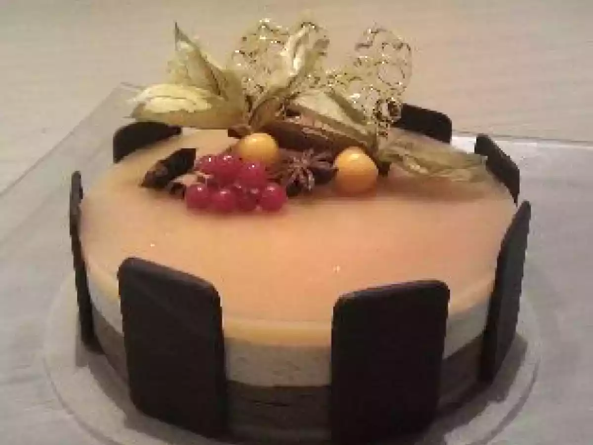 Entremet poire chocolat