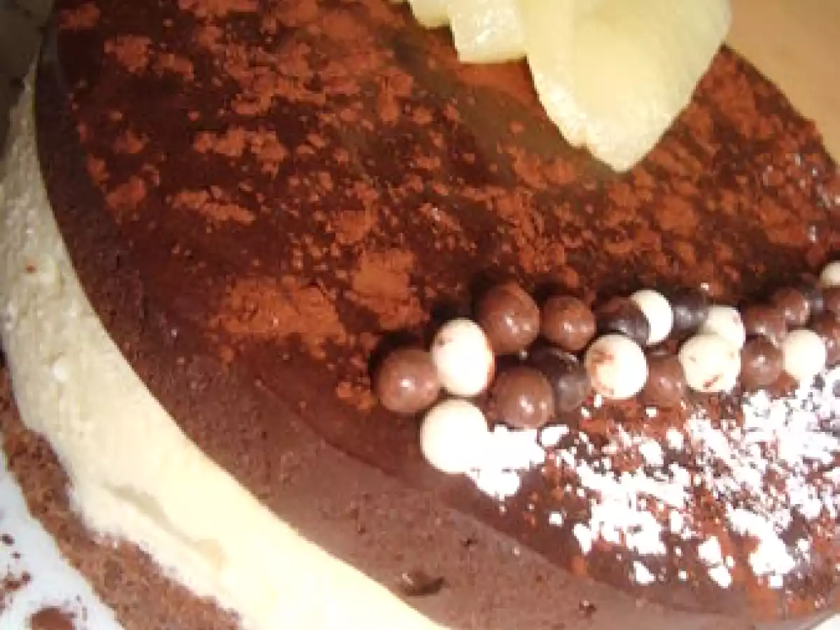 ¤¤¤ Entremet poire et chocolat, pour (me) faire plaisir !