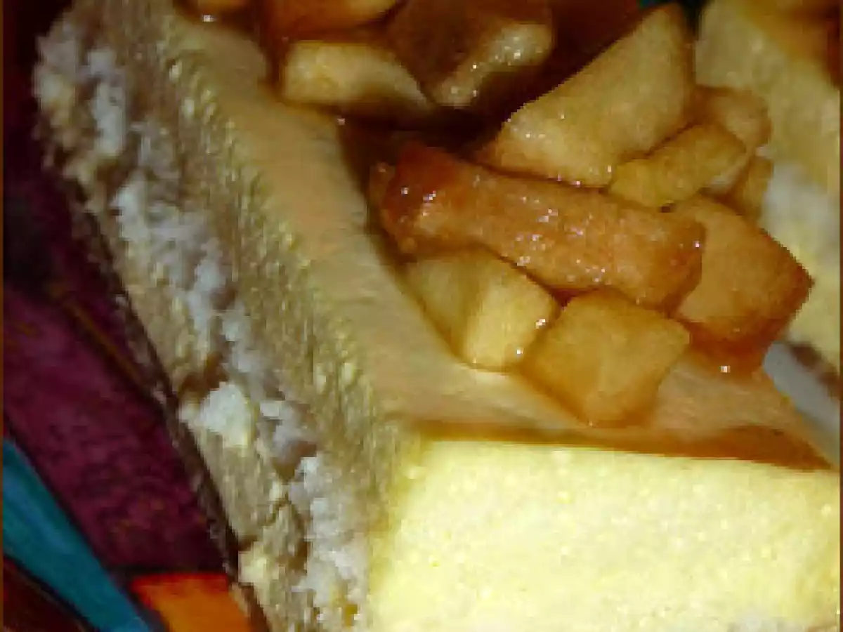 Entremet Rhum Coco, Pommes Caramélisées ...