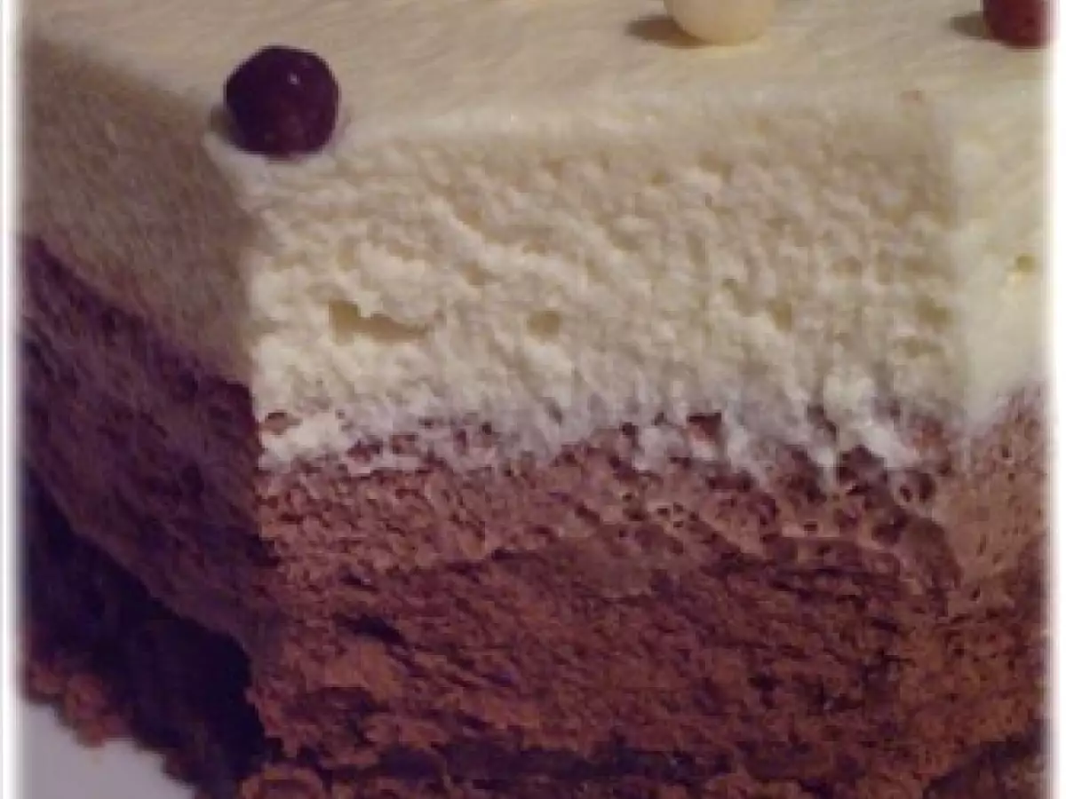 Entremet trois chocolats, avec en prime un praliné feuilleté - photo 2