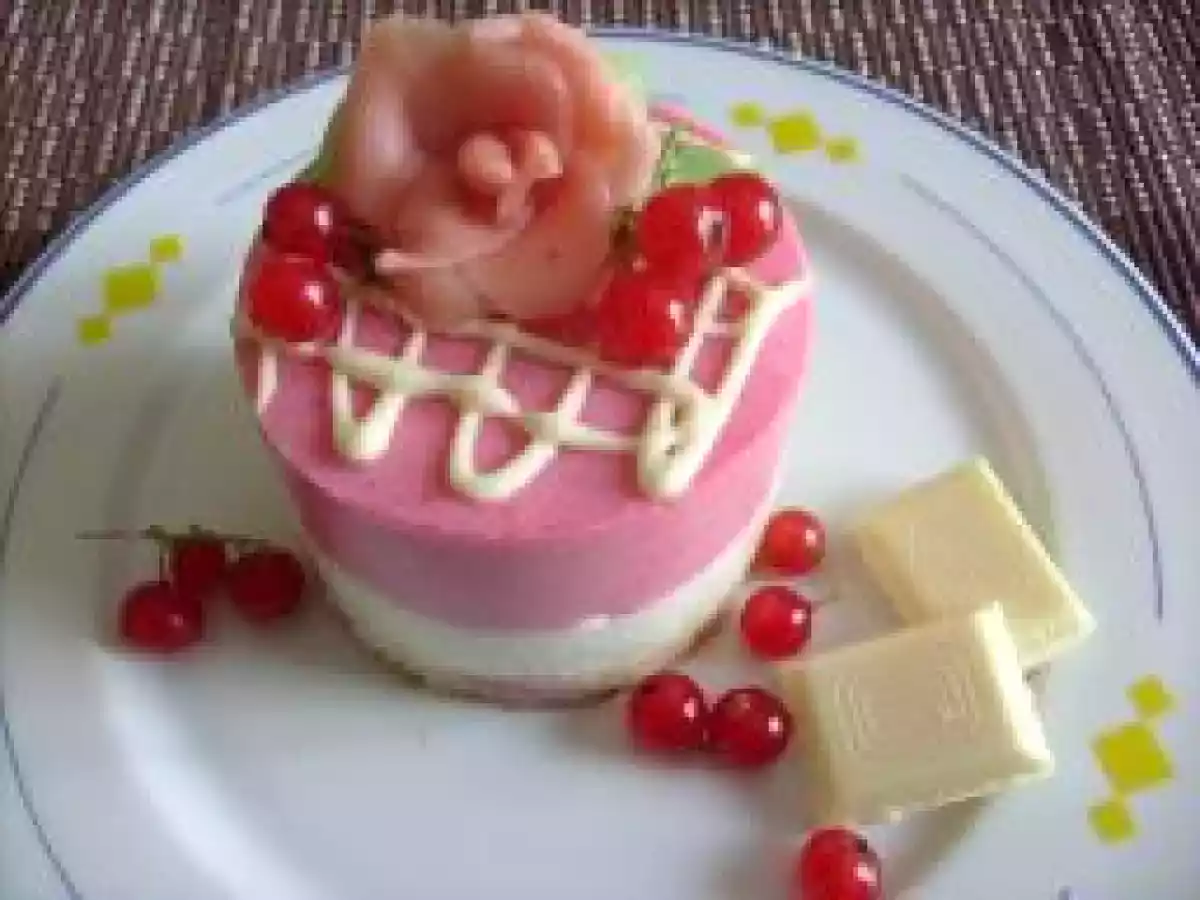 Entremets acidulés, Groseilles et chocolat blanc