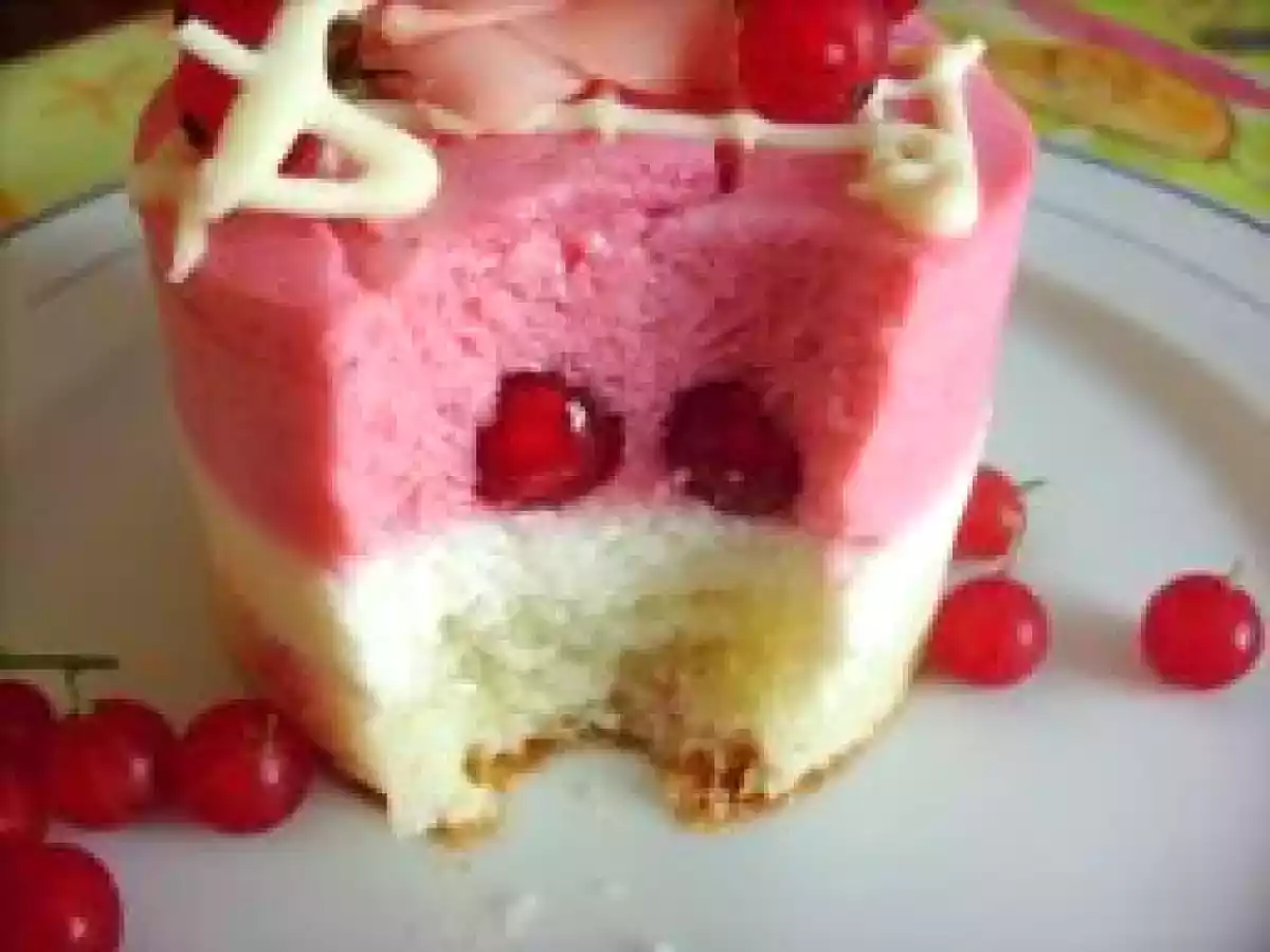 Entremets acidulés, Groseilles et chocolat blanc - photo 4