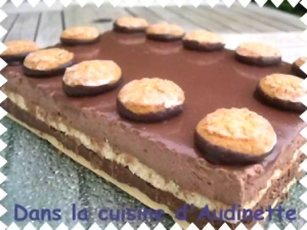 Entremets chocolat pralinoise