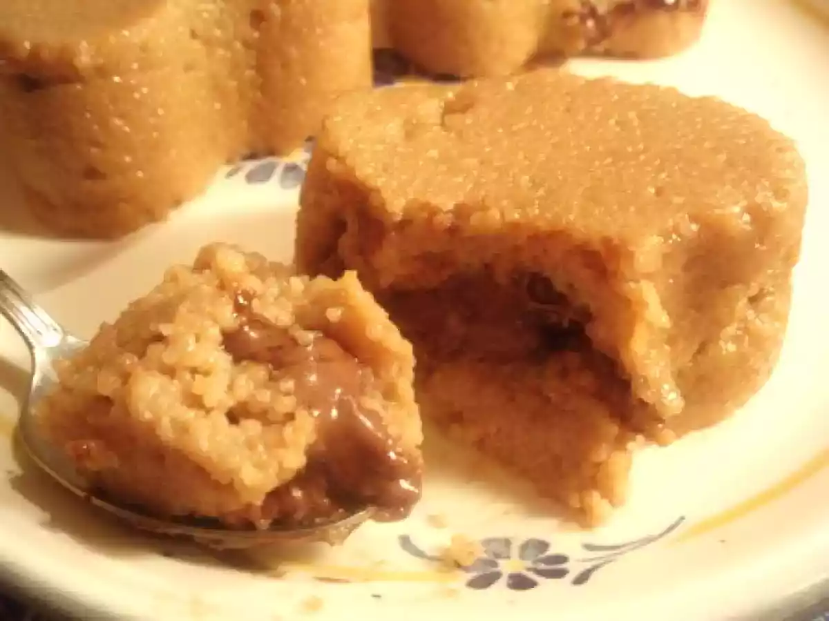 Entremets de semoule au carambar fourrés au nutella coulant!!!! - photo 4