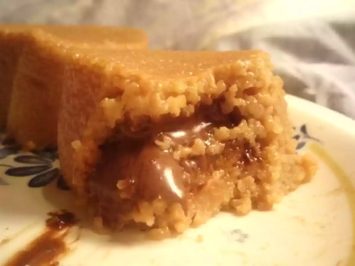 Entremets de semoule au carambar fourrés au nutella coulant!!!! - photo 5