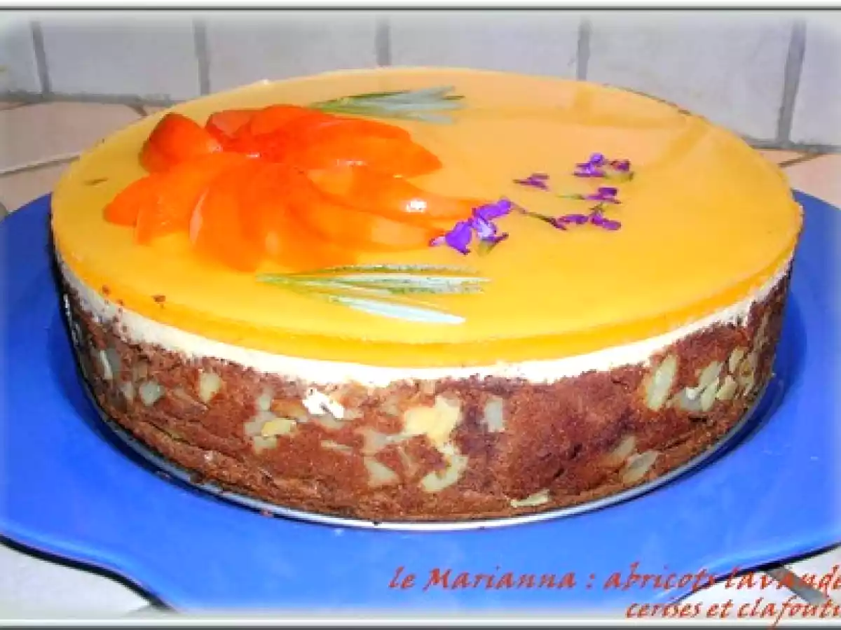 ENTREMETS : LE DELICE ABRICOTS LAVANDE