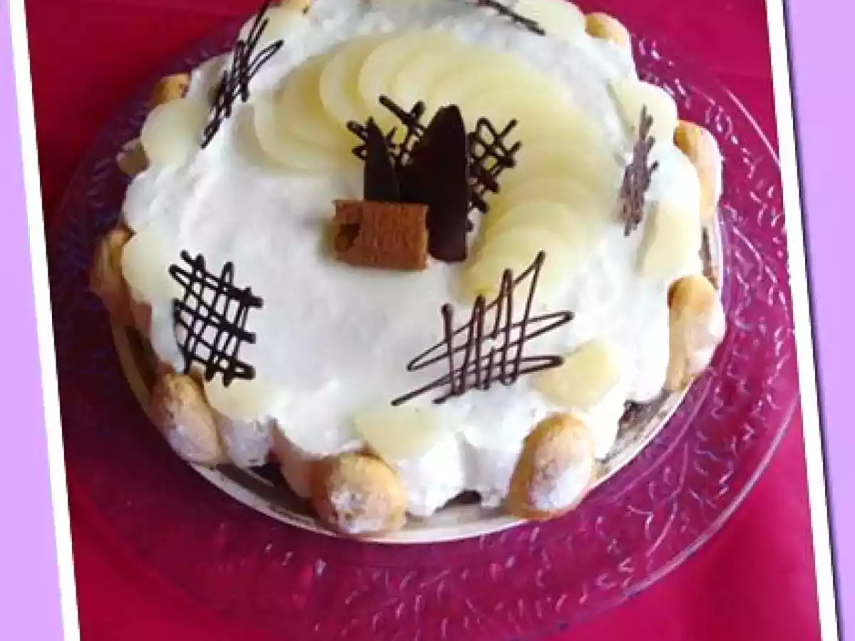 Entremets mousse poire - chocolat