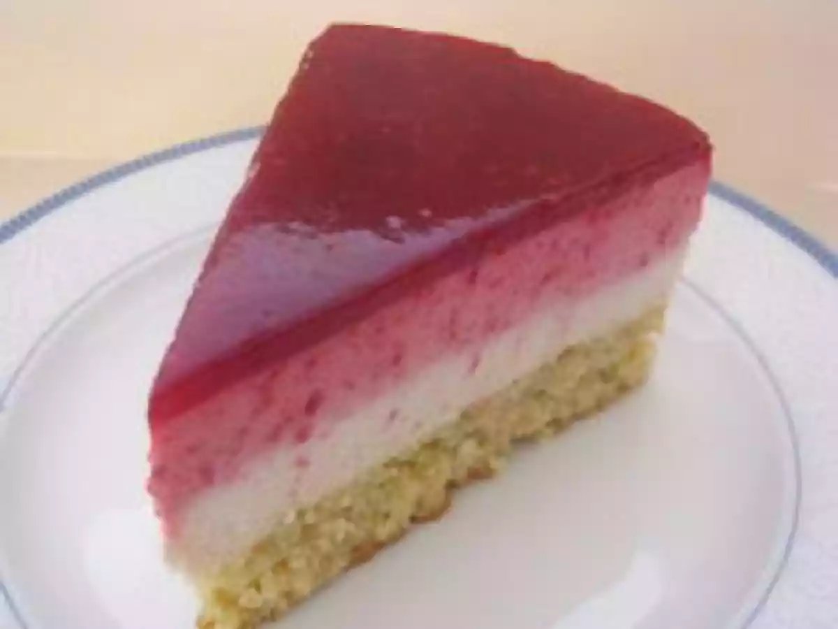 Entremets nougat - framboises
