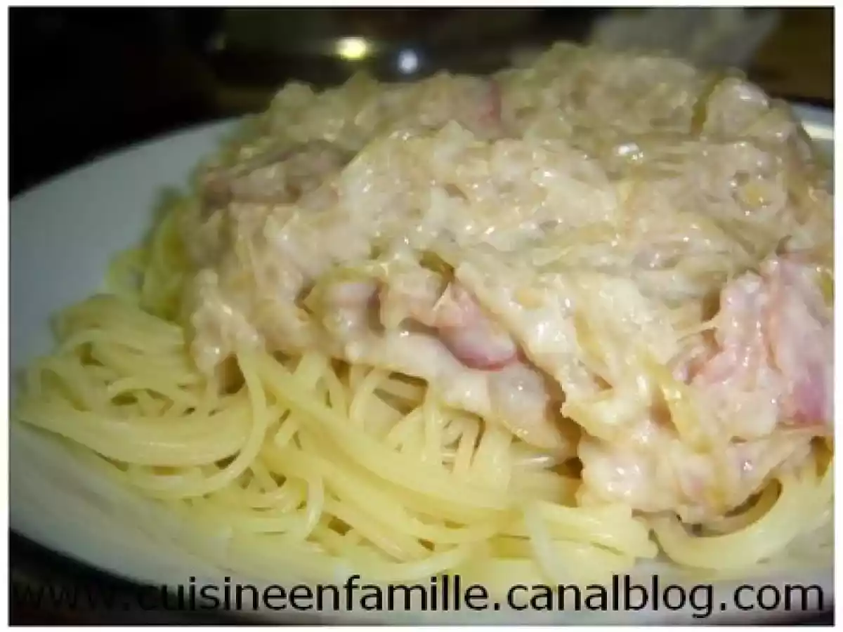 Envie d'oignons?? spaghetti à la fondue d'oignons et parmesan!