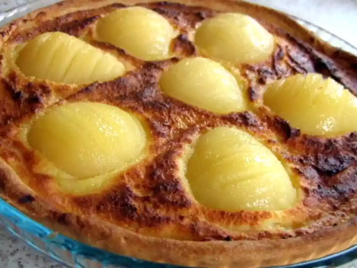 Epatez avec une Tarte aux poires et crème amandine