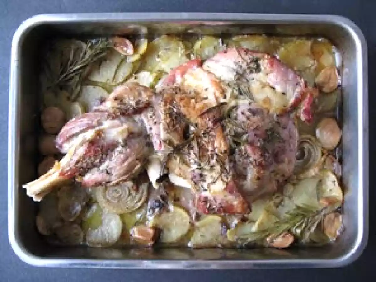 Epaule d'agneau confite