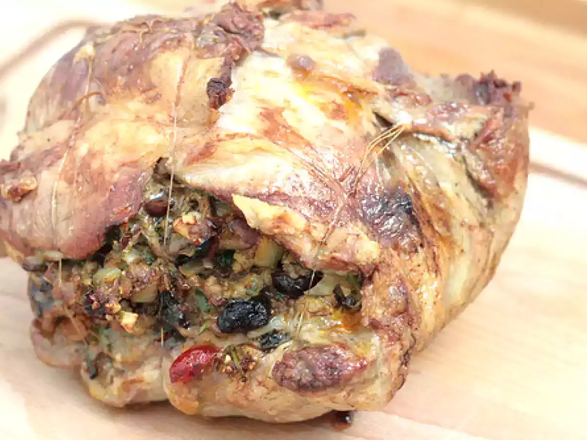 Épaule d'agneau farcie aux amandes & aux fruits séchés - Bulgur aux légumes - photo 4