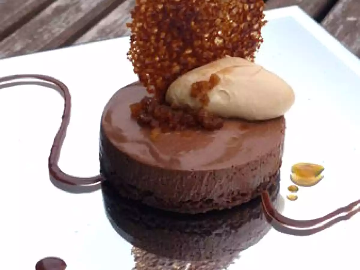 Ephémère chocolat blanc/café de Valrhona