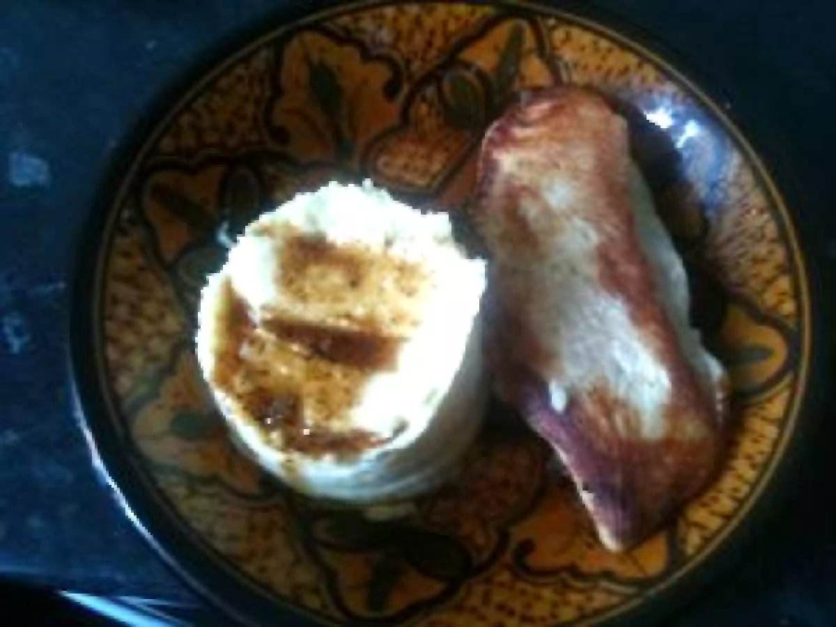 Escalope de dinde avec son accompagnement