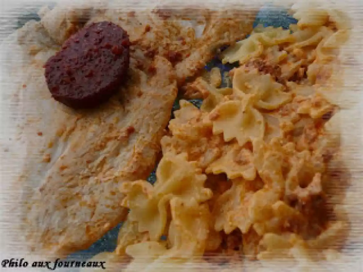 Escalope de dinde & crème au chorizo