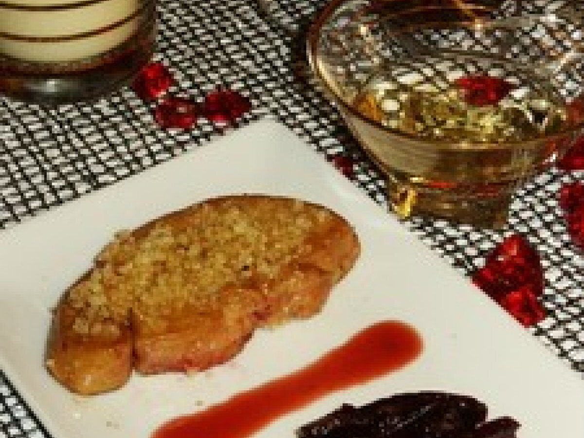 Escalope de foie gras, chutney de betterave rouges Recette Ptitchef