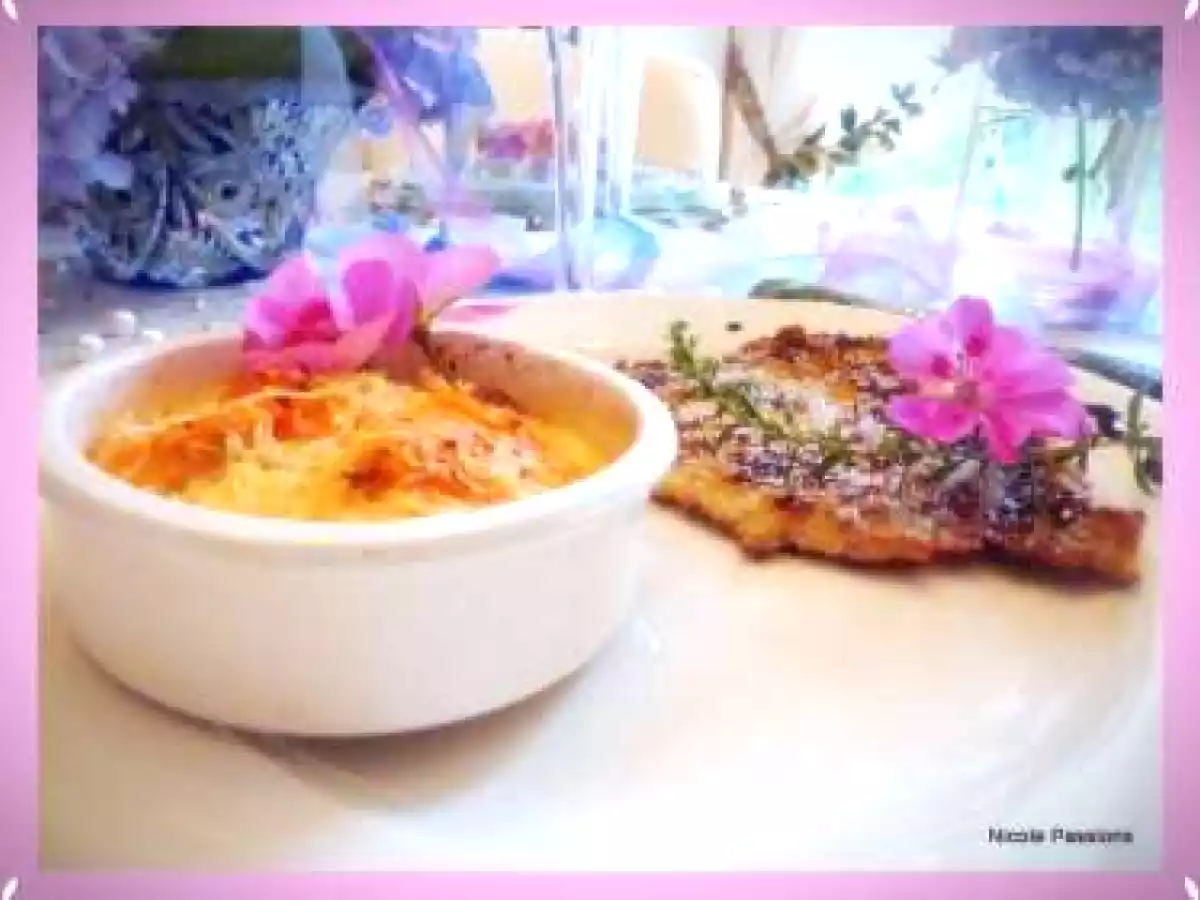 escalope de veau noix de coco au gratin de patates douces