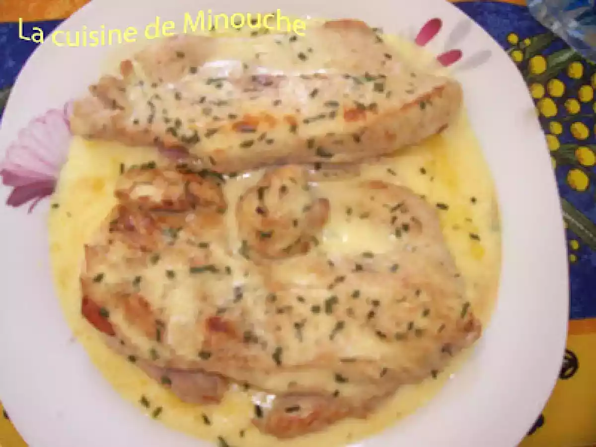 Escalopes de dinde à la cancoillotte
