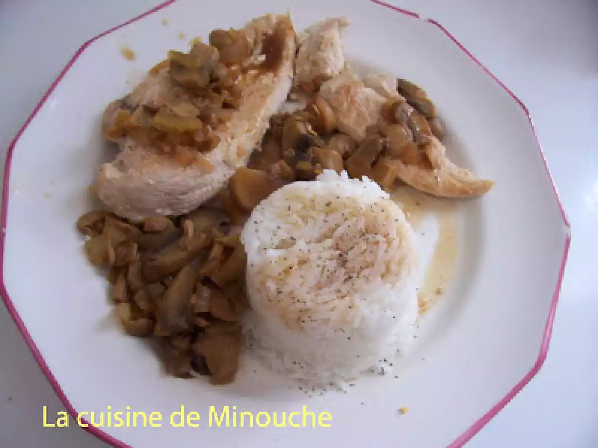 Escalopes de dinde au marsala