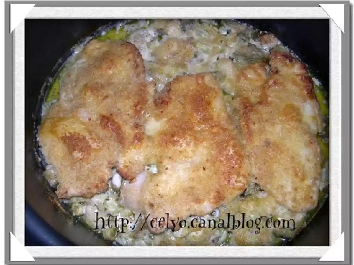 Escalopes de dinde gratinées au comté et légumes